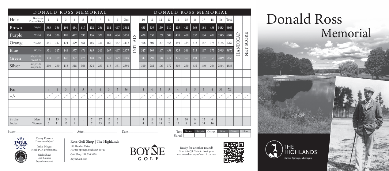 Donald Ross Memorial